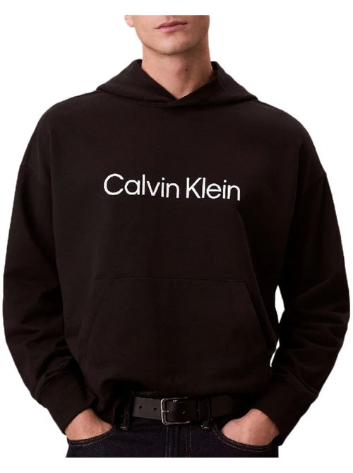 Sweatshirt calvin klein jeans standard preto para homem - Kiabi Sweatshirt calvin klein jeans standard preto para homem - Kiabi
