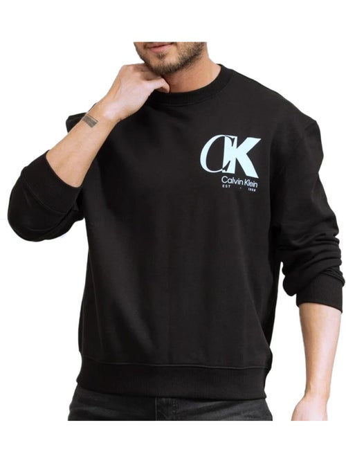 Sweatshirt calvin klein jeans terry preto para homem - Kiabi Sweatshirt calvin klein jeans terry preto para homem - Kiabi