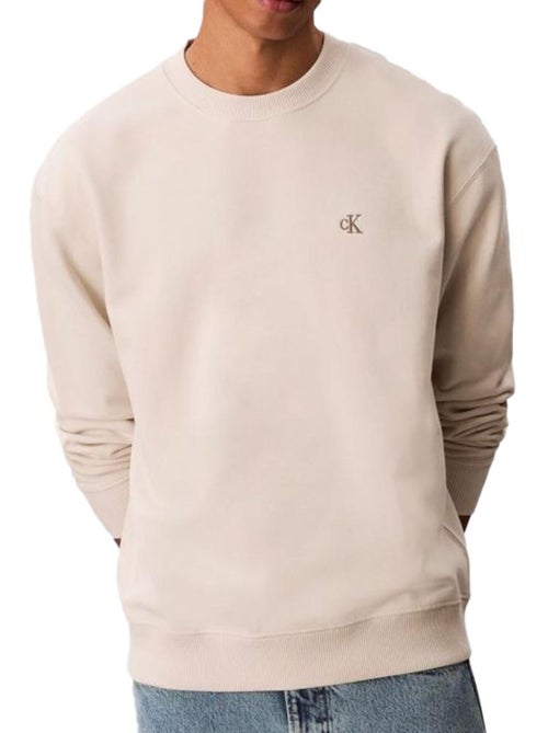 Sweatshirt calvin klein monogram para homem em cru - Kiabi Sweatshirt calvin klein monogram para homem em cru - Kiabi