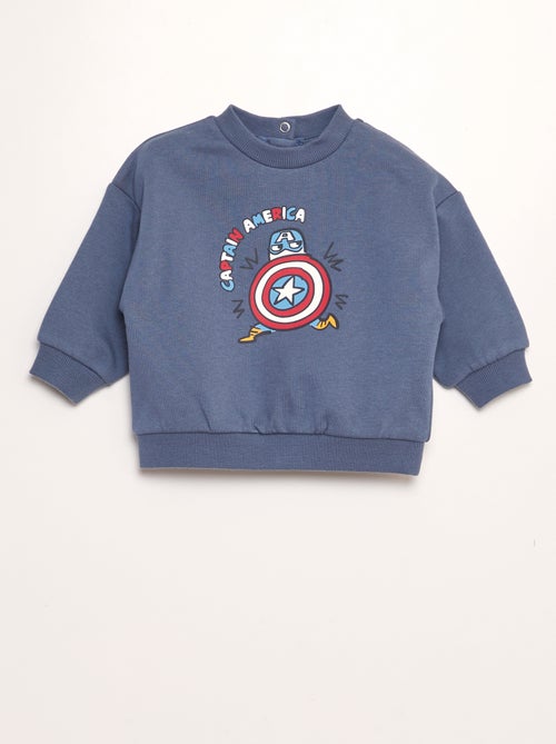 Sweatshirt 'Capitão América' em moletão - Kiabi