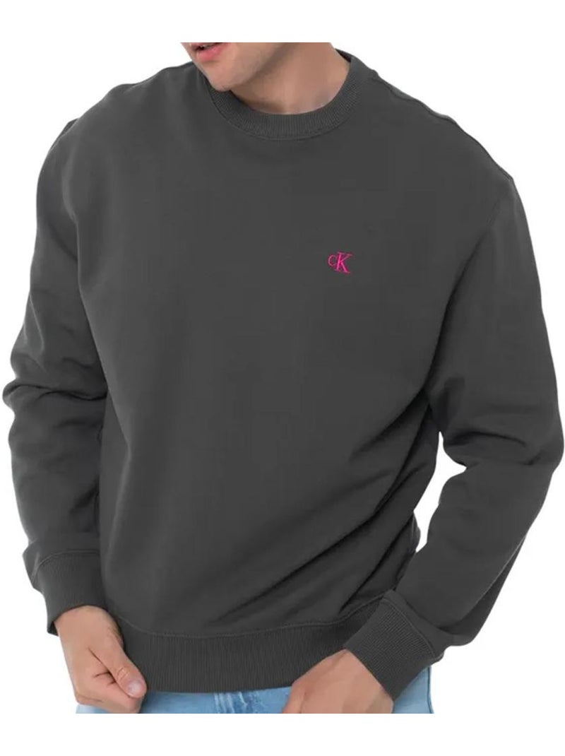 Sweatshirt Cinzento Antracite Calvin Klein para Homem Cinza-prateado - Kiabi