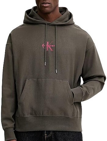 Sweatshirt cinzento calvin klein jeans premiums para homem