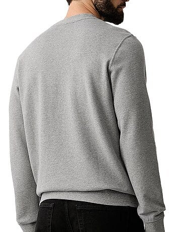 Sweatshirt cinzento de homem calvin klein jeans terry