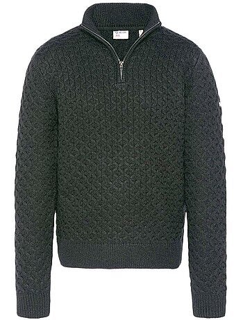 Sweatshirt Cinzento de Homem com Fecho Schott CIRCLE