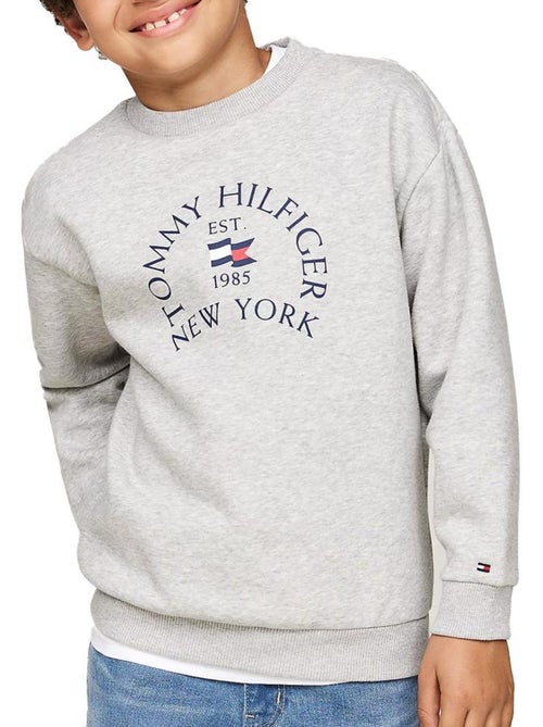Sweatshirt Cinzento de Menino Tommy Hilfiger Náutico - Kiabi Sweatshirt Cinzento de Menino Tommy Hilfiger Náutico - Kiabi