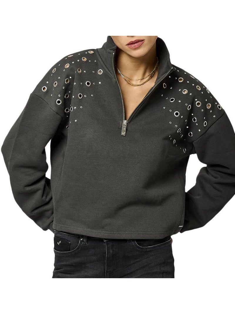Sweatshirt Cinzento Feminino Kaporal MAGIE Cinza-prateado - Kiabi