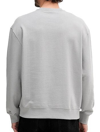 Sweatshirt Branco de Homem Calvin Klein Jeans com Emblema Terry