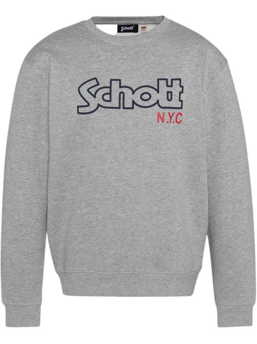 Sweatshirt cinzento masculino schott stanley - Kiabi Sweatshirt cinzento masculino schott stanley - Kiabi