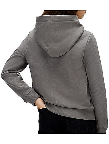 Sweatshirt cinzento para menina calvin klein jeans terr