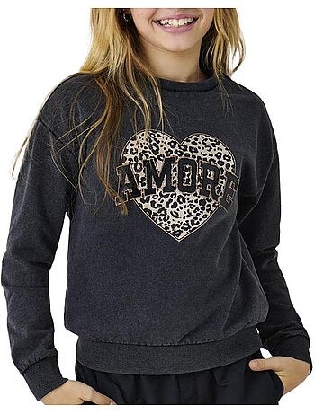 Sweatshirt Cinzento para Menina Kids ONLY Gruna