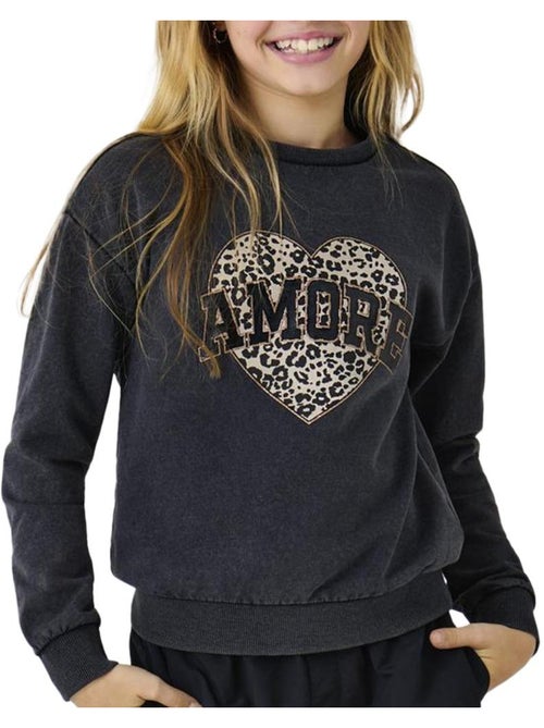 Sweatshirt cinzento para menina kids only gruna - Kiabi Sweatshirt cinzento para menina kids only gruna - Kiabi