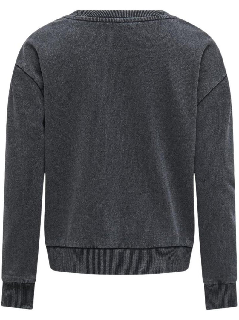 Sweatshirt Cinzento para Menina Kids ONLY Gruna Cinza-prateado - Kiabi