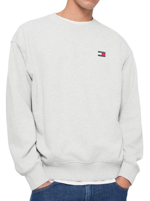 Sweatshirt cinzento tommy hilfiger com emblemas para homem - Kiabi Sweatshirt cinzento tommy hilfiger com emblemas para homem - Kiabi