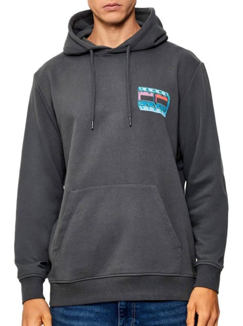 Sweatshirt cinzento tommy hilfiger tjm flag para homem - Kiabi