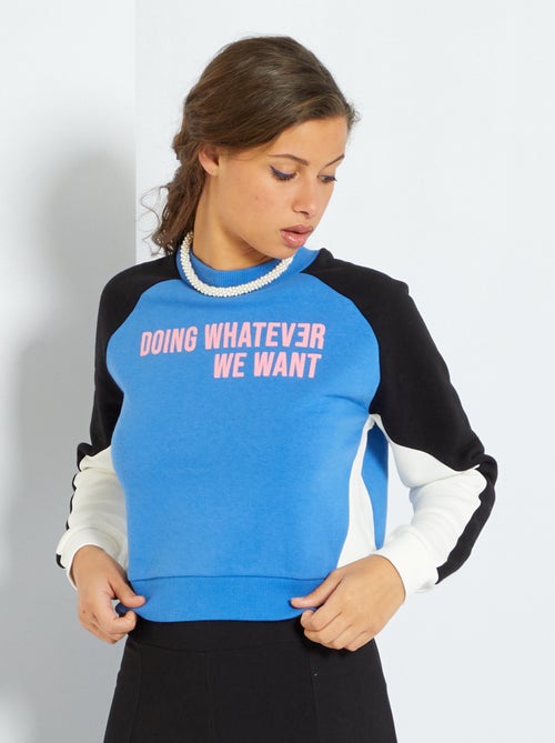 Sweatshirt color-block - Kiabi