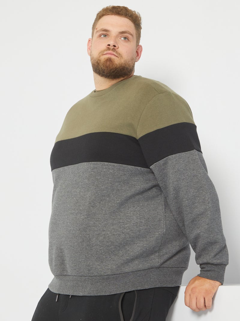 Sweatshirt color-block CAQUI - Kiabi