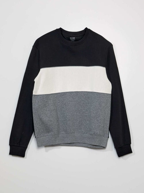 Sweatshirt color-block em moletão - Kiabi