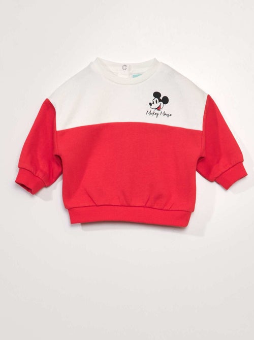Sweatshirt color-block 'Mickey' - Kiabi