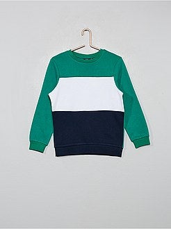 Sweatshirt color-block tricolor - Kiabi
