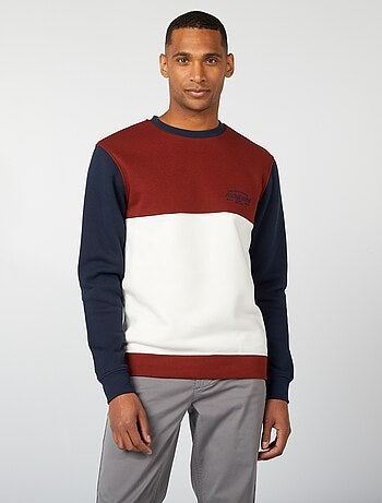 Sweatshirt color-block