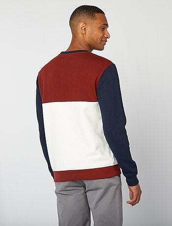 Sweatshirt color-block