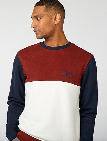 Sweatshirt color-block