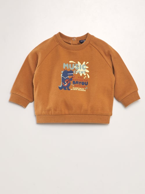 Sweatshirt colorida de algodão - Kiabi