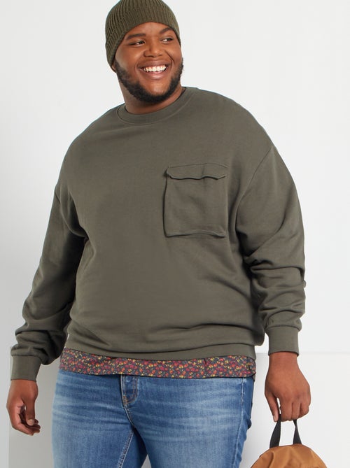 Sweatshirt com bolso frontal - Kiabi
