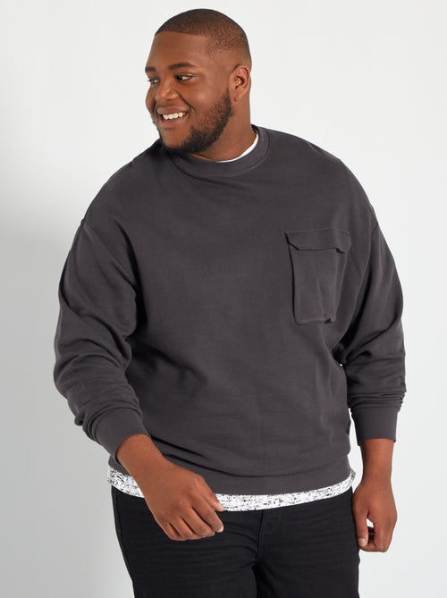 Sweatshirt com bolso frontal - Kiabi