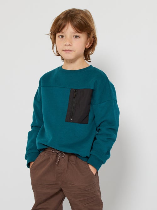 Sweatshirt com bolso - Kiabi