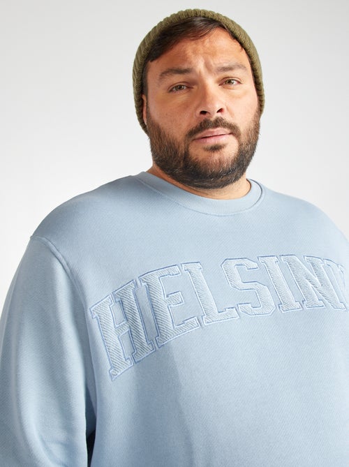 Sweatshirt com bordado frontal - Kiabi