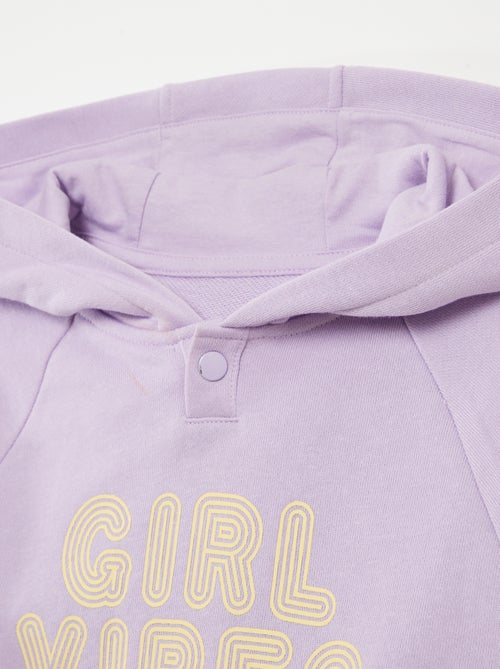 Sweatshirt com capuz  - Fácil de Vestir - Kiabi