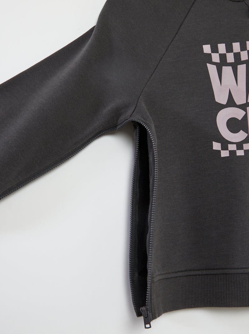 Sweatshirt com capuz  - So Easy CINZA - Kiabi