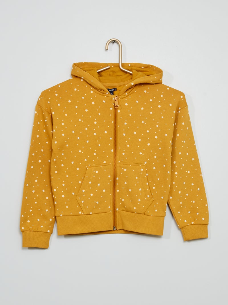 Sweatshirt com capuz AMARELO - Kiabi