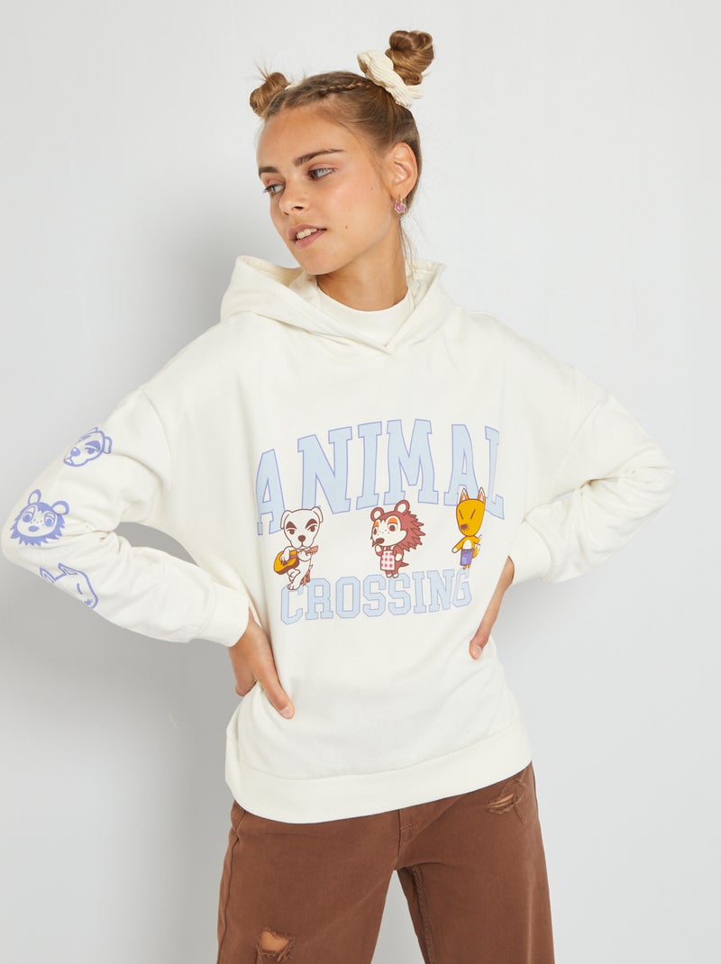 Sweatshirt com capuz 'Animal Crossing' AZUL - Kiabi