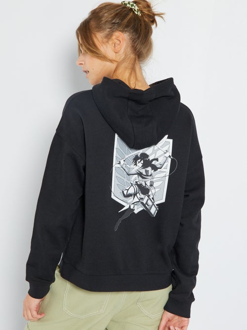 Sweatshirt com capuz 'Ataque dos Titãs' - Kiabi