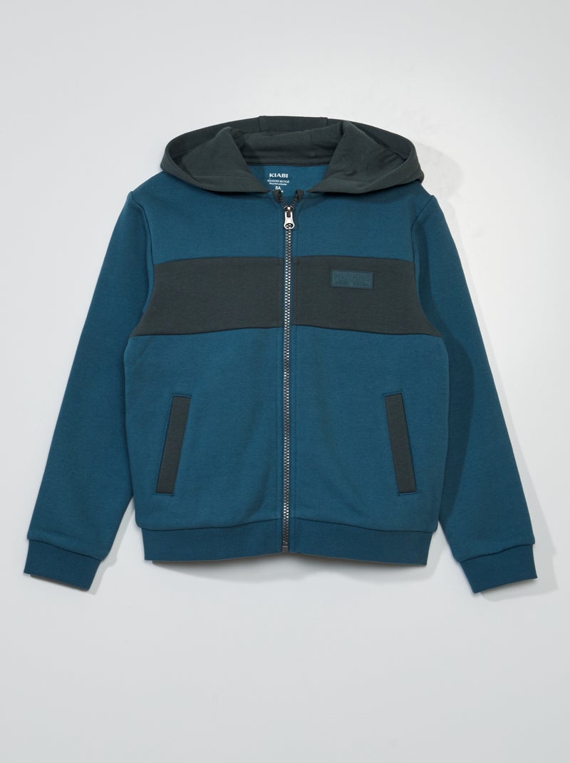 Sweatshirt com capuz AZUL - Kiabi