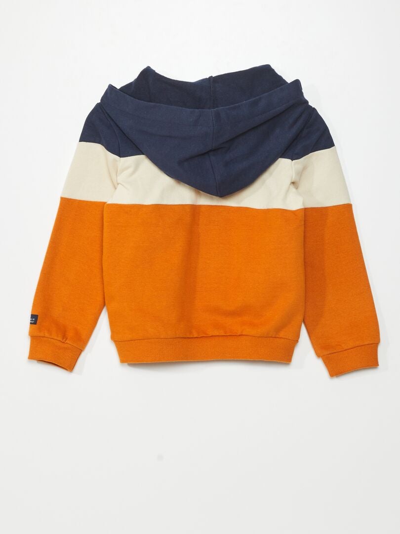 Sweatshirt com capuz AZUL - Kiabi