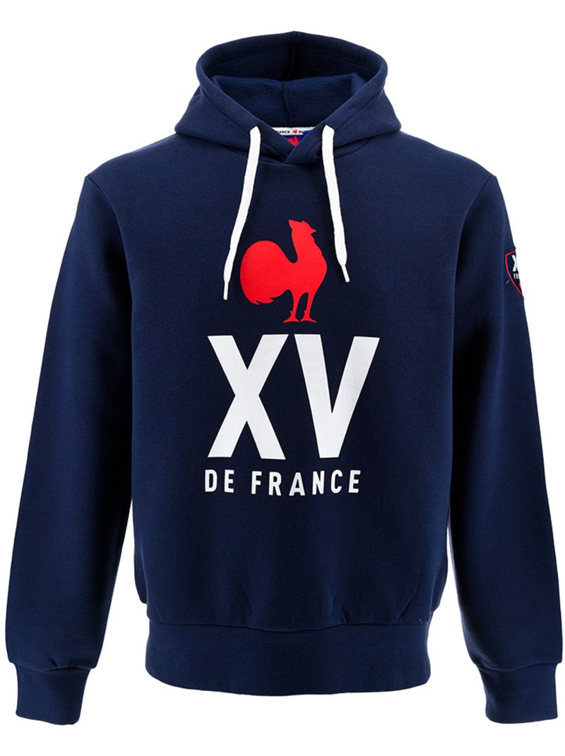 Sweatshirt com capuz azul-marinho seleção francesa de râguebi ? Coleção damian ? Licença oficial ffr Azul - Kiabi