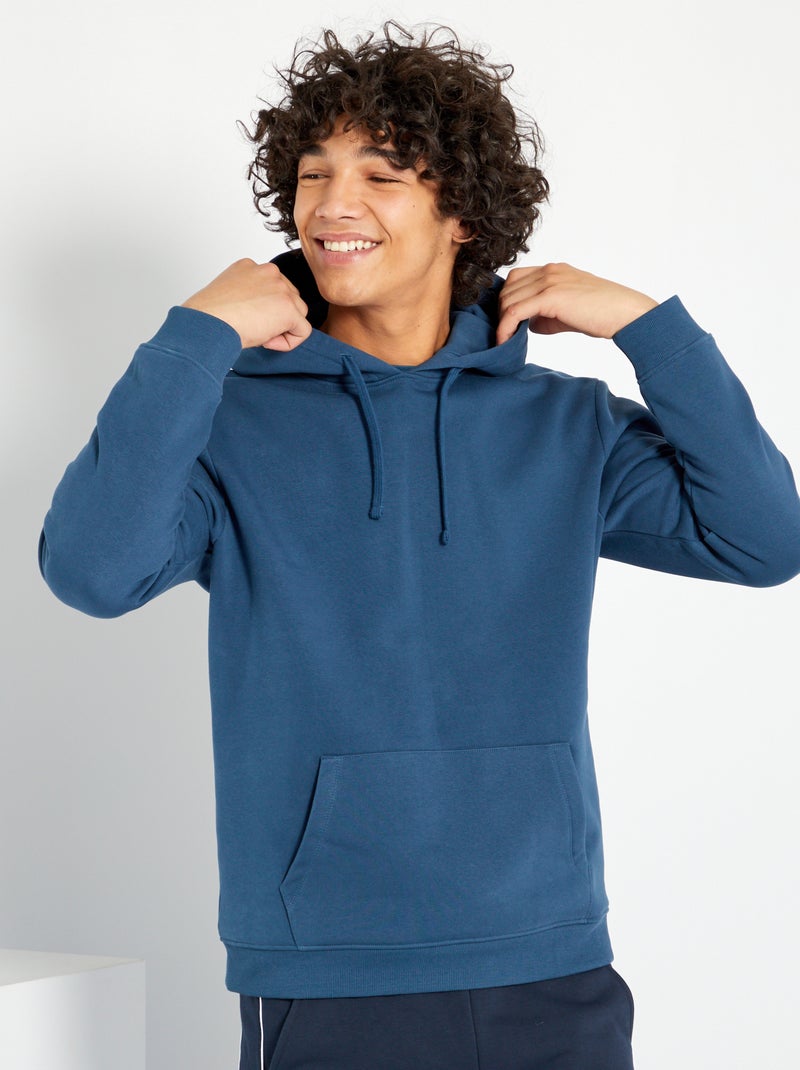Sweatshirt com capuz Azul Noite - Kiabi