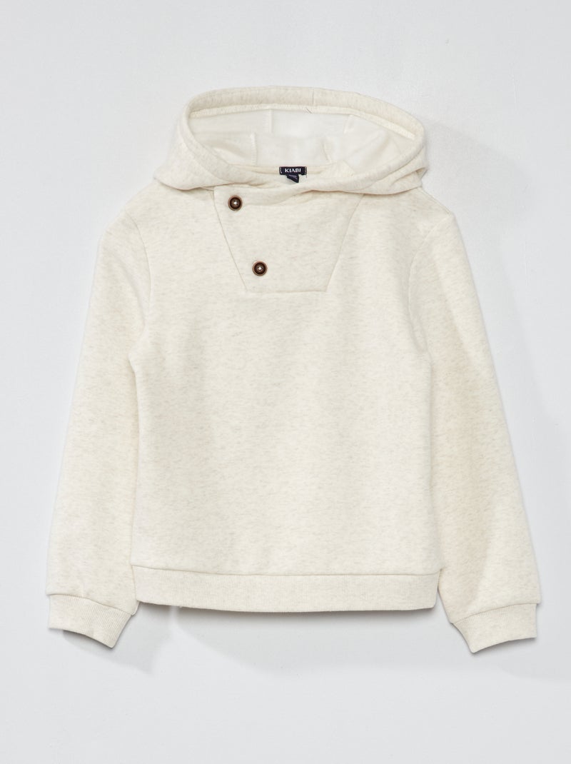 Sweatshirt com capuz BEGE - Kiabi