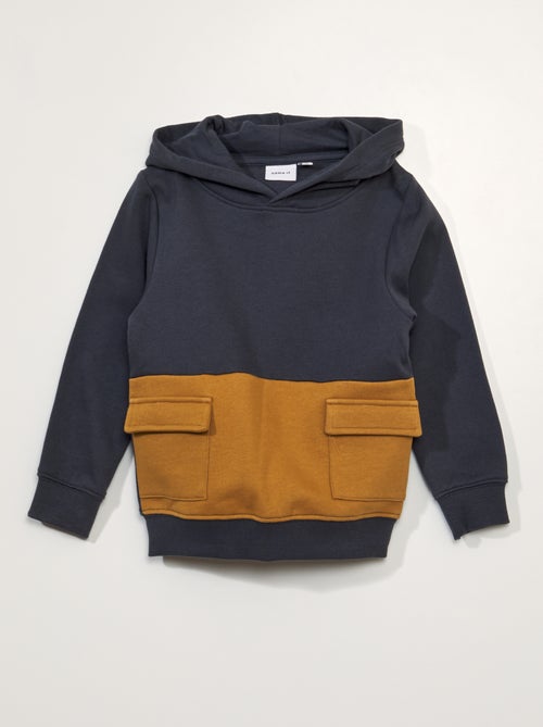 Sweatshirt com capuz + bolsos - Kiabi