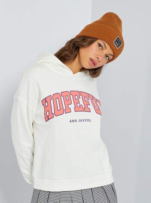 Sweatshirt com capuz - Kiabi