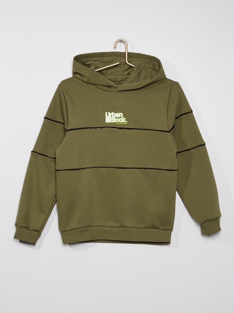 Sweatshirt com capuz CAQUI - Kiabi