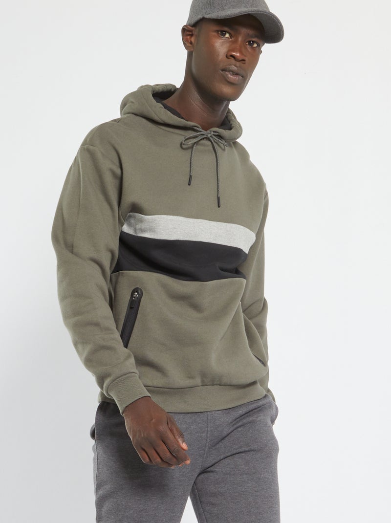 Sweatshirt com capuz CAQUI - Kiabi