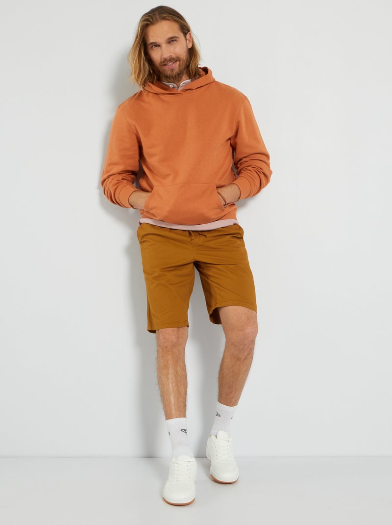 Sweatshirt com capuz CASTANHO - Kiabi