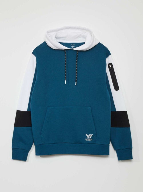 Sweatshirt com capuz color-block - Kiabi