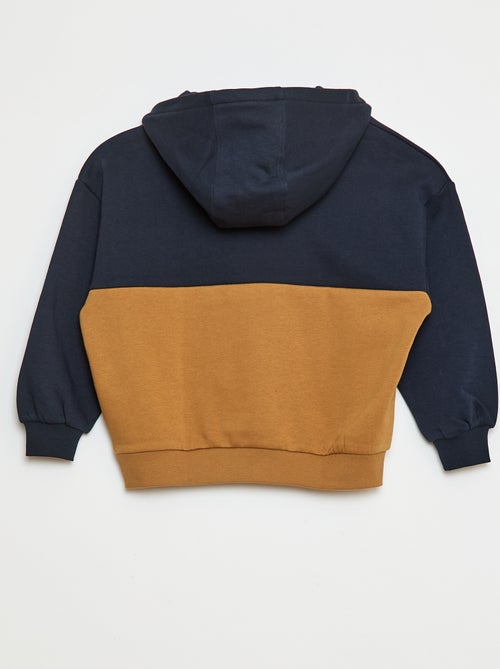 Sweatshirt com capuz color-block - Kiabi