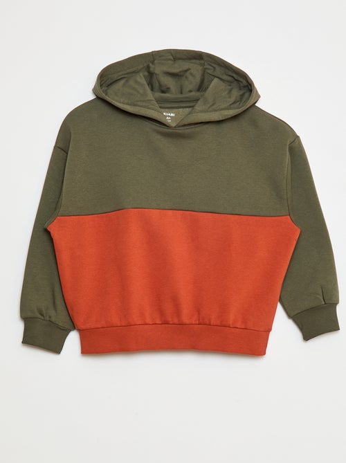 Sweatshirt com capuz color-block - Kiabi