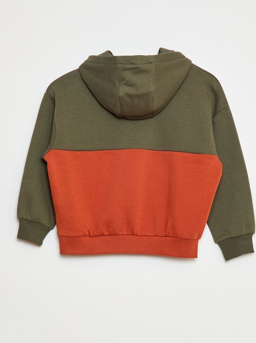 Sweatshirt com capuz color-block - Kiabi